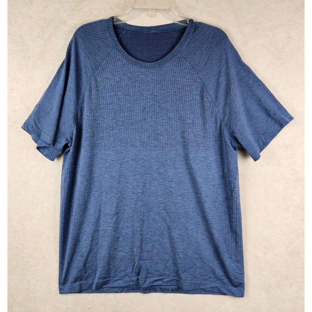 Lululemon Women’s Short Sleeve Athletic Shirt Blue Size XXL